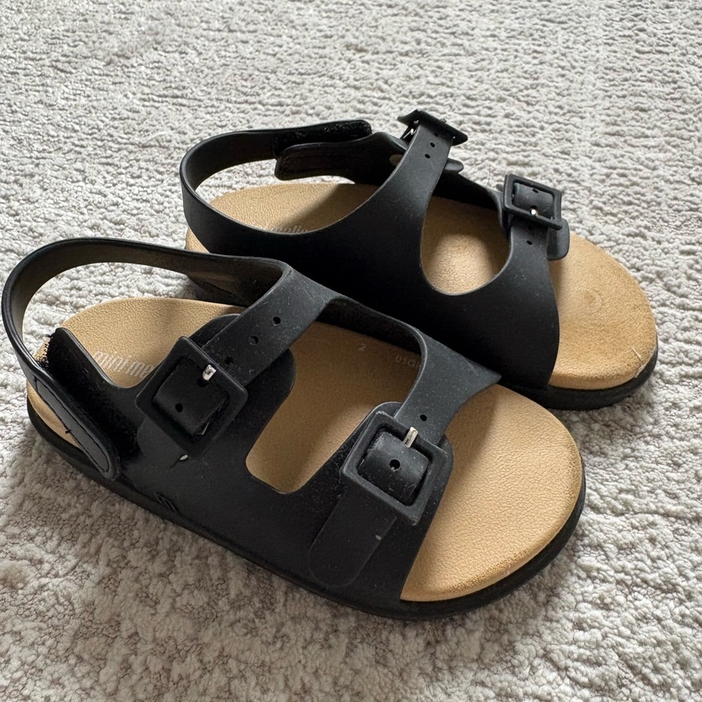 MINI MELISSA -Kids Black Sandals
